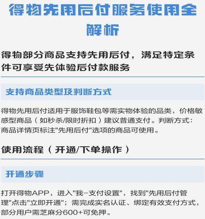 得物先用后付逾期30天怎么办