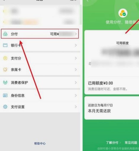 分付的额度怎么用